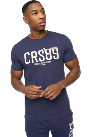Crosshatch Heren Ellsworth T-Shirt (Marine)