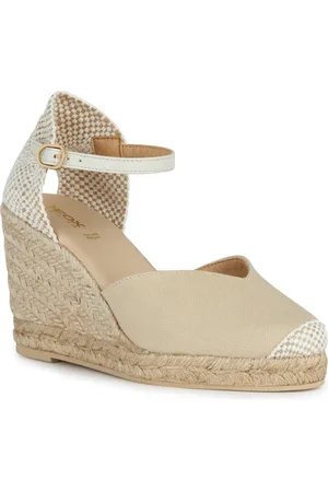 Geox D GELSA Dames Lichtzand Sandalen