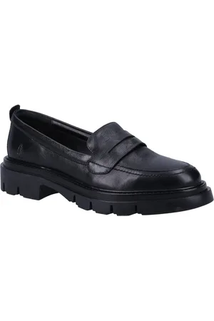 Hush Puppies Reece Leer Vrouwen Zwarte Loafers