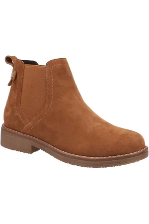 Hush Puppies Maddy Breed Suède Dameslaarzen Tan