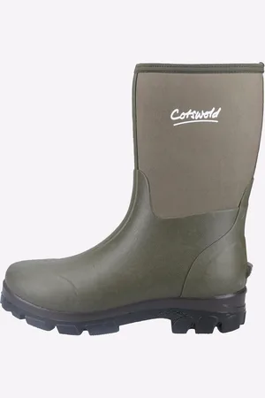 Cotswold Outdoor Kensington Leren Groene Regenlaarzen