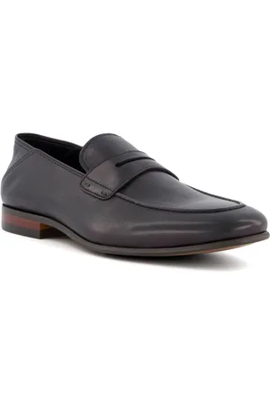 Dune Dune Sync Leren Zwarte Heren Loafers
