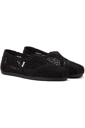 TOMS Apargata Crochet zwarte dames Espadrilles