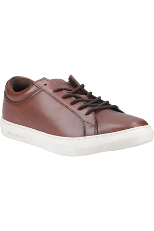 JACK & JONES Galaxy Leer Heren Cognac Sportschoenen
