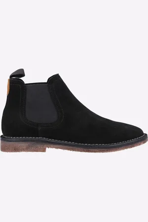 Hush Puppies Shaun Suède Heren Zwarte Laarzen