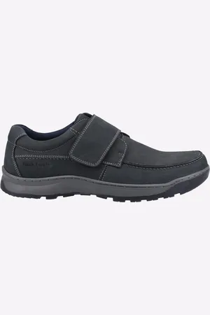 Hush Puppies Casper Leren Heren Marineblauwe Nubuck Loafers