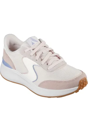Skechers BLVD Retro Runner Leather Dames Licht /Paarse Trainers