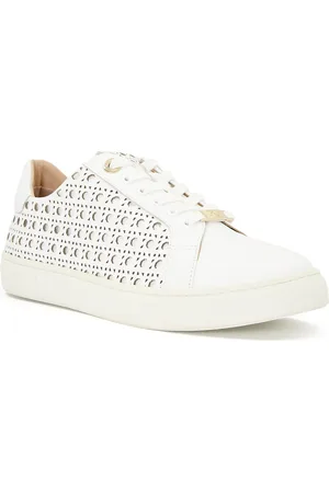 Dune Dune Ease Leren Witte Sneakers Voor Dames