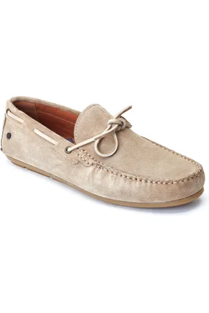 Base London Brooks Leren Heren Sand Loafers