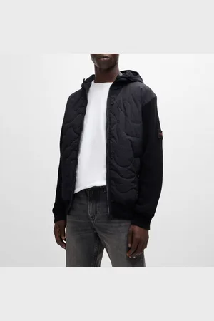 HUGO BOSS Heren Kalbero Relaxed-Fit gewatteerd jack in