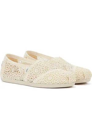 TOMS Apargata Crochet Natural Espadrilles Dames Sandaal