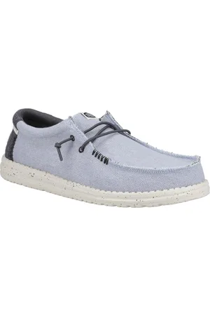 Hey dude Wally Coastline Stoffen Heren Bootschoenen In Steenwit.