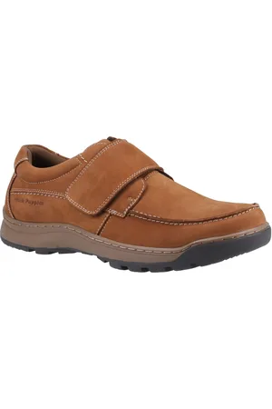 Hush Puppies Casper Leder Mannen Tan Nubuck Loafers
