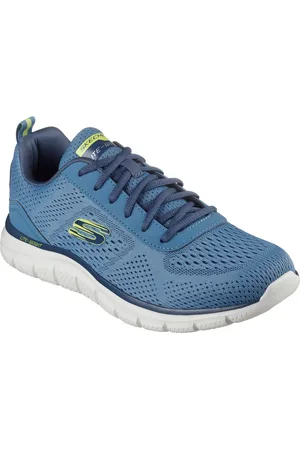 Skechers Track Leshur Polyester Heren Leisteen Trainers