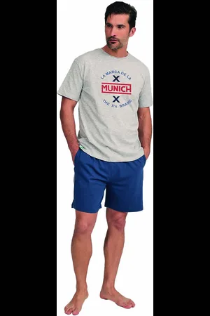 Munich MUFH0151 Kurzarm-Pyjama für Herren