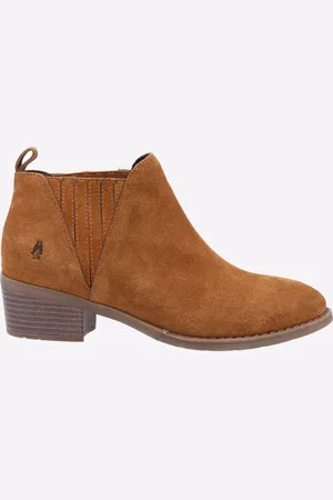 Hush Puppies Isobel Leren Dames Laarzen In Tan
