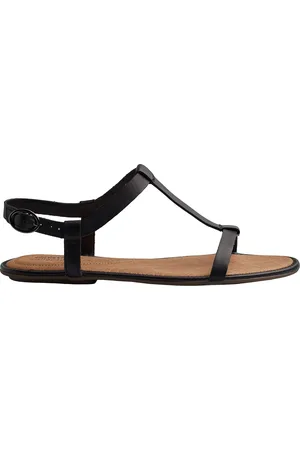 Clarks RISI-HOP Flache Ledersandalen für Damen