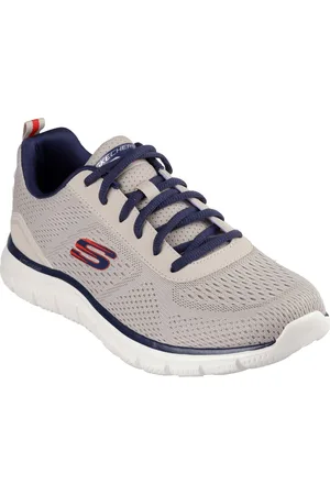 Skechers Track Leshur Polyester Heren-Trainers /Navy