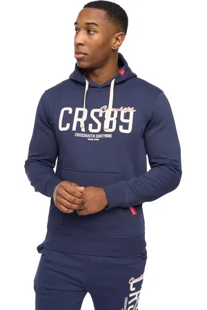 Crosshatch Heren Ellsworth Hoodie (Marine)