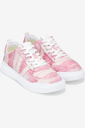 Cole Haan GrandPro Rally Canvas 100% Katoen Damestrainers Ikatprint/Optisch Wit