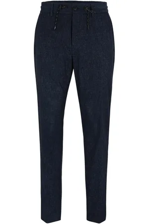 HUGO BOSS Herenbroek Slim-Fit in een waterafstotende stof in