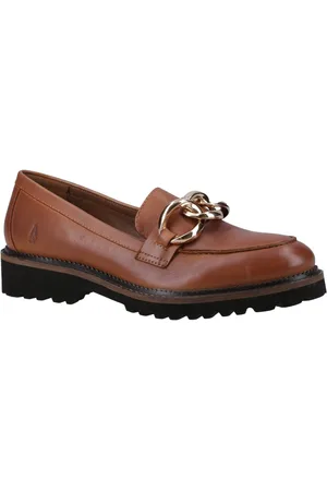 Hush Puppies Gianna Leer Vrouwen Tan Loafers