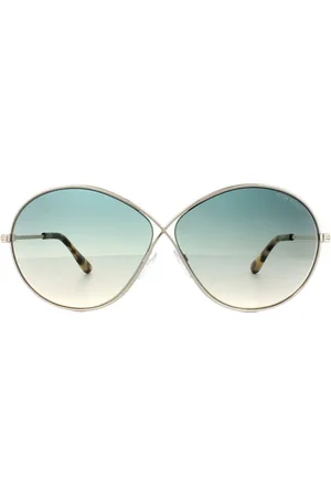 Tom Ford Zonnebril 0564 Rania 02 28P Glanzend Roos Groen Verloop
