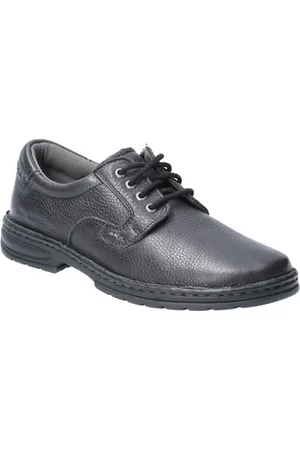 Hush Puppies Outlaw II Zwarte Leren Veterschoenen Voor Heren