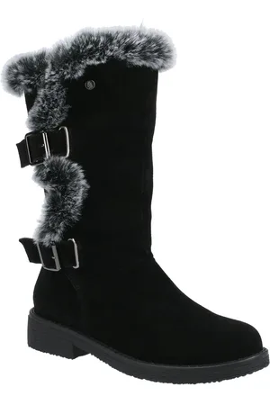 Hush Puppies Megan Breed Suède Dameslaarzen