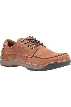 Hush Puppies Tucker Leren Heren Tan Nubuck Veterschoenen