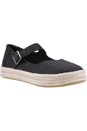 TOMS Carolina Mary Jane Polyester Vrouwen Zwarte Espadrilles