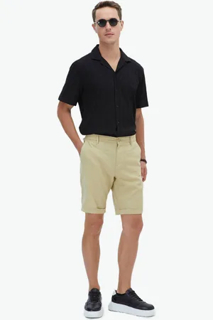 Kip Geweven casual slim-fit bermuda