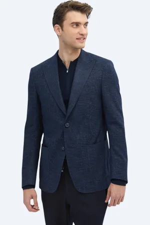 Kip Modern fit jasje met patroon