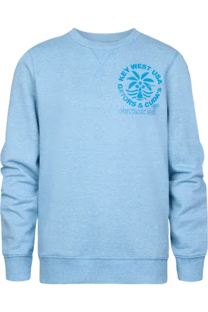 Petrol Industries Jongens Backprint Sweater Seaside - Blauw