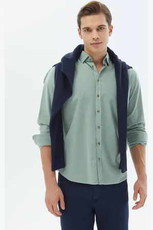 Kip Corduroy regular fit geweven fluwelen casual overhemd