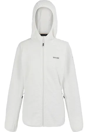 Regatta Dames/Dames Endra Fleecejas met capuchon (Blanc De Blanc)