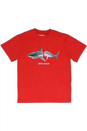Palm Angels Juniors Shark T-shirt in voor jongens