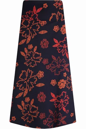 Weird Fish Dames/Dames Gebloemde Jersey Rok (Nachtschade)