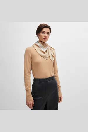 HUGO BOSS Accessoires Lain Zijden sjaal in beige