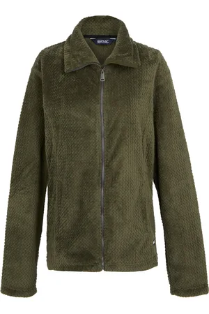 Regatta Dames/Dames Heidy Fluffy Full Zip Fleecejack (Donkere Khaki)