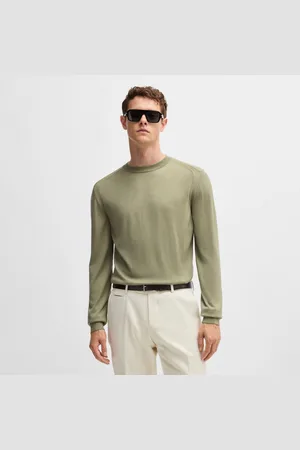 HUGO BOSS Heren L-Overo Regular-Fit Sweater in