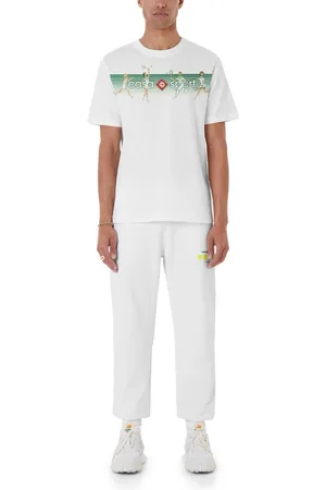 Casablanca Speels Strepen Design T-shirt