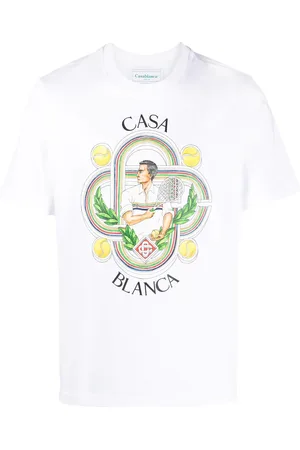 Casablanca T-shirt met Le Joueur-print in