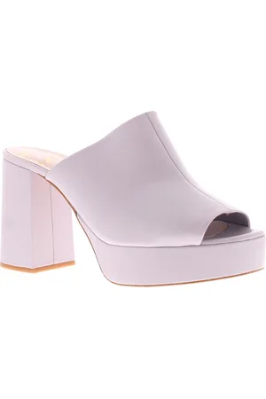 Ted Baker Dames Hakken Deltino Leren Muilen Open Teen Blokhak