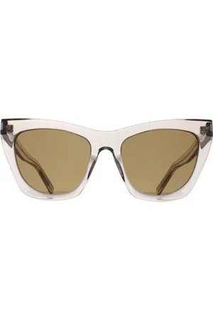 Saint Laurent Kat-Oog Dames Transparant Bruin SL214 Kate