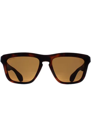 Gucci Rechthoek Unisex Havana GG1571S
