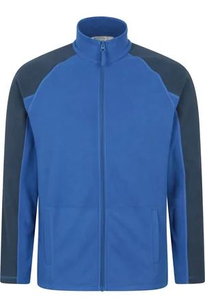 Mountain Warehouse Heren Ashbourne Volledige Ritssluiting Fleece Jas (Kobaltblauw)