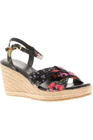 Ted Baker Dames Sandalen Cardima Espadrille Wedge Bloemafdruk