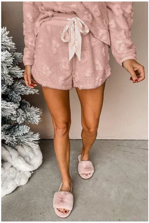 Azura Exchange Dames Tie Dye Fluffy Pyjama Set Roze
