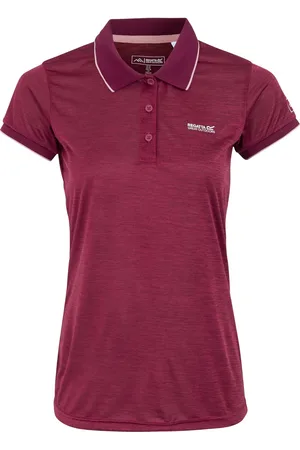 Regatta Dames/dames Remex II Polo Hals T-Shirt (Beaujolais)